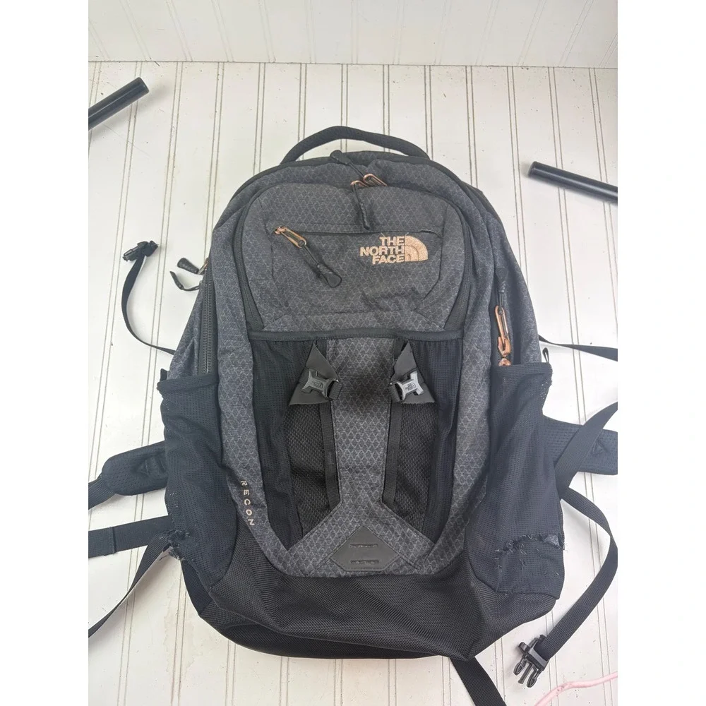 The North Face Recon Grey Laptop Luxe Backpack Unisex